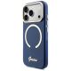2. Etui Guess IML Script Metal MagSafe na iPhone 17 Pro Max - niebieskie