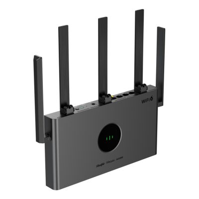 24. Ruijie Networks RG-EW3000GX PRO router bezprzewodowy Gigabit Ethernet Dual-band (2.4 GHz/5 GHz) Czarny