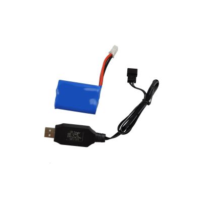 7. Amewi RC Boat Niebieska bateria litowo-jonowa Barracuda 1100mAh/14+