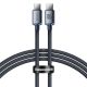 Kabel Baseus CAJY000601 USB-C - USB-C PD 100W 5A 480Mb/s 1,2m - czarny