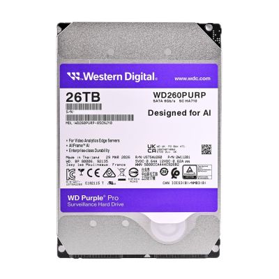 Dysk HDD WD Purple Pro WD260PURP (26 TB ; 3.5"; 512 MB; 7200 obr/min)