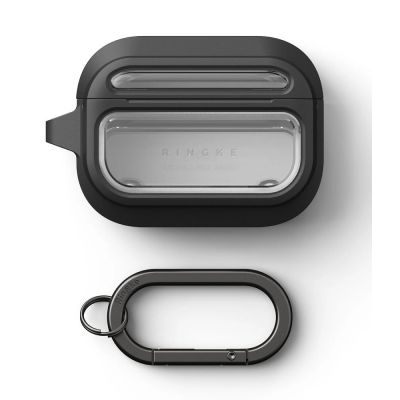 3. Etui Ringke UX Magnetic na AirPods Pro 3 - czarno-przezroczyste