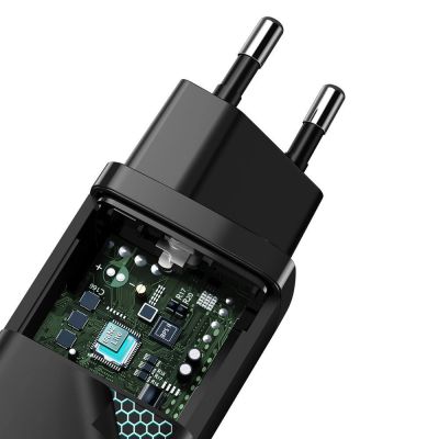 10. Baseus GaN2 Lite szybka ładowarka sieciowa 65W USB / USB Typ C Quick Charge 3.0 Power Delivery (azotek galu) czarny (CCGAN2L-B01)
