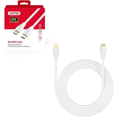 UNITEK KABEL HDMI 2.1 8K HDR BIAŁY 5M