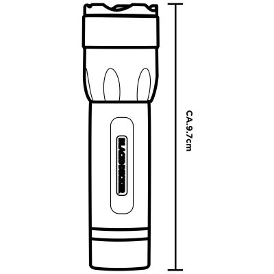 3. LATARKA TAKTYCZNA ALUMINIOWA 1W 60LUMENÓW BLACK+ DECKER