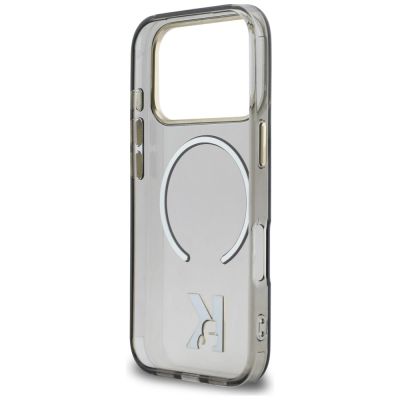7. Etui Karl Lagerfeld IML K Head Logo MagSafe na iPhone 17 Pro - czarne