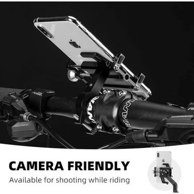 8. Uchwyt rowerowy Rockbros 699-BK ze stopu aluminium do telefonu - czarny