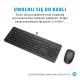8. Zestaw klawiatura + mysz HP 230 Wireless Mouse and Keyboard Combo bezprzewodowe czarne Niemiecki układ klawiszy QWERTZ 18H24AA#ABD