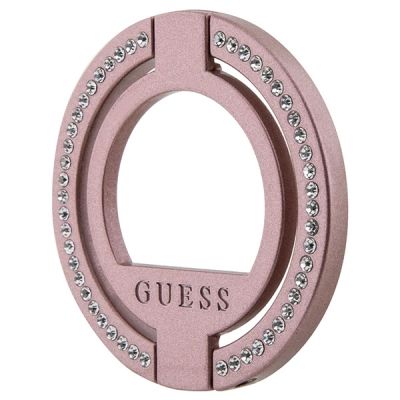 2. Uchwyt Guess MagSafe Ring Rhinestone - różowy