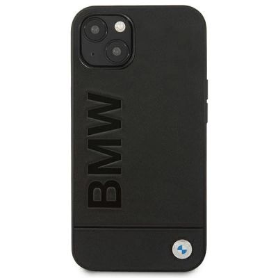 3. Etui BMW Leather Stamp na iPhone 14 Plus - czarne