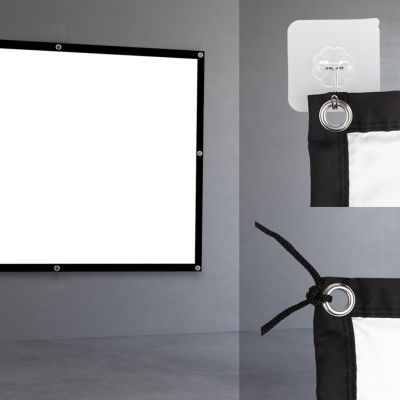 8. MACLEAN EKRAN PROJEKCYJNY 84", 175X131CM, , OBRAMOWANIE 25MM 4:3, HACZYKI DO NACIĄGU MC-166
