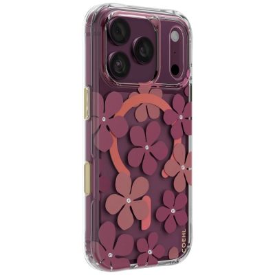 2. Etui UNIQ Coehl Mila Magnetic Charging na iPhone 18 Pro / 17 Pro - bordowe