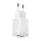 4. Baseus Compact ładowarka sieciowa 2x USB 10.5W biały (CCXJ010202)