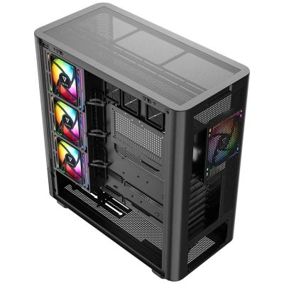 6. MODECOM OBUDOWA VOLCANO AQ 500 ARGB MIDI CZARNA