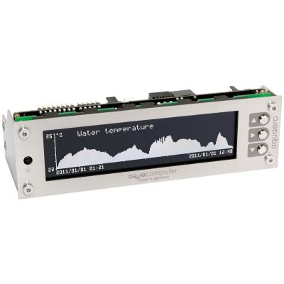 4. Aqua Computer 53145 regulator prędkości wentylatora LCD Stal nierdzewna