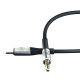 5. Kabel 3mk AUX minijack 3.5 mm / USB-C - srebrny