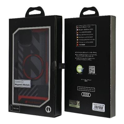 7. Etui Audi IML Sport MagSafe Case na iPhone 15 / 14 Plus 6.7" - czarne