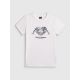 T-shirt regular z nadrukiem damski 4F 4FRSS26TTSHF4019-10S