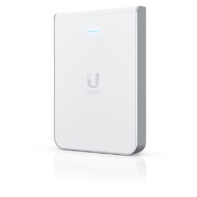 18. Access Point Wi-Fi 6 Ubiquiti UniFi U6 In-Wall 2.4GHz(2x2)/5GHz(4x4)/6GHz(–) PoE+/PoE 4x1G 1x2,5G