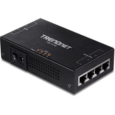 2. Wtryskiwacz TRENDnet POE+ 65W 4-portowy