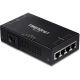 2. Wtryskiwacz TRENDnet POE+ 65W 4-portowy
