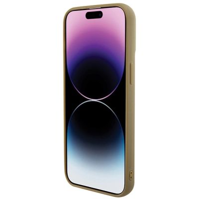 5. Etui Guess Disco Metal Script na iPhone 15 Pro Max - złote