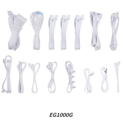 Zasilacz Lian Li EDGE GOLD 1000 80 PLUS Gold Netzteil, PCIe 5.1, ATX 3.1 - 1.000 Watt, weiß, inkl. USB-Hub