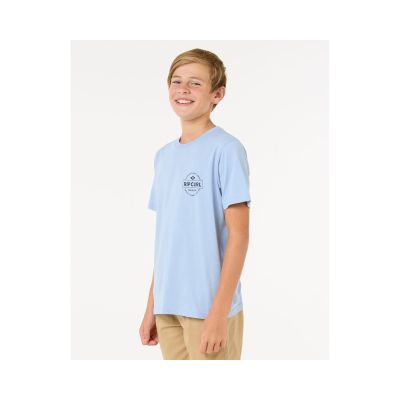 2. Koszulka dziecięca RIP CURL STAPLE TEE - BOY niebieska