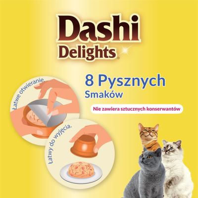 15. INABA Dashi Delights Kurczak - Przysmak dla kotów - 70g