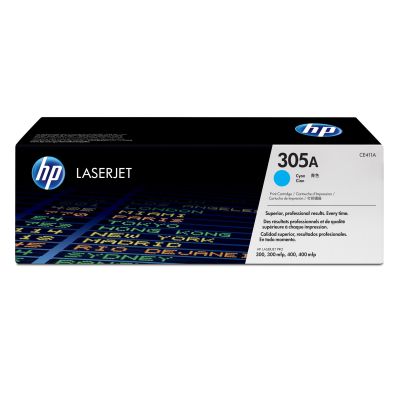 3. HP 305A oryginalny wkład z błękitnym tonerem LaserJet