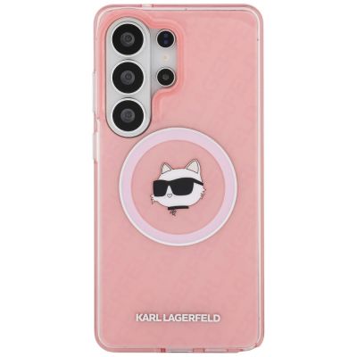 3. Etui Karl Lagerfeld IML Repeated Choupette MagSafe na Samsung Galaxy S26 Ultra - różowe