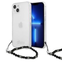 Etui Guess Black Pearl na iPhone 13 mini - przezroczyste