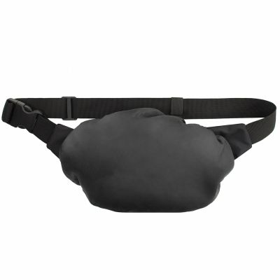4. Saszetka biodrowa Wozinsky WSB-W1 na ramię unisex regulowany pasek wodoodporna - czarna