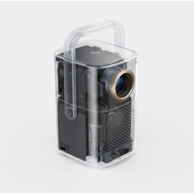 11. Projektor multimedialny Yaber T2 Plus LCD FullHD 1080p z głośnikami JBL - beżowy
