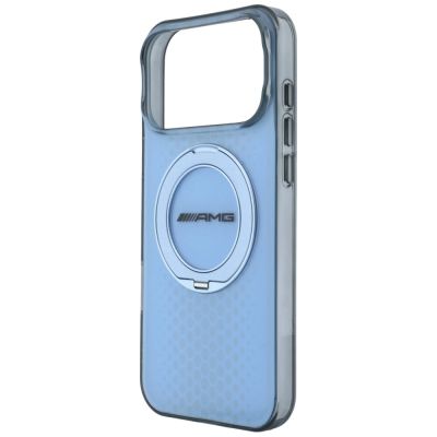 6. Etui Mercedes AMG IML Double Layer Urban Line with Ring Stand MagSafe na iPhone 18 Pro Max / 17 Pro Max - niebieskie
