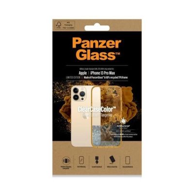 6. Etui PanzerGlass ClearCase antybakteryjne z certyfikatem Military Grade na iPhone 13 Pro Max - przezroczysto-żółte