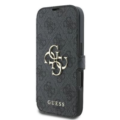 2. Etui Guess 4G Metal Logo na iPhone 16 - czarne