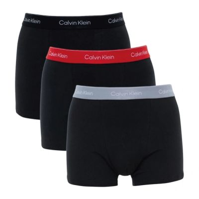 Calvin Klein bokserki majtki męskie Relaxed 3-PAK modne bawełniane czarne wielokolorowe