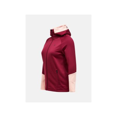 2. Bluza z kapturem damska Peak Performance Rider Essentials Zip Hood - vertical zenith/peach fuzz rozmiar: m