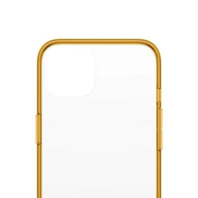 3. Etui PanzerGlass ClearCase antybakteryjne z certyfikatem Military Grade na iPhone 13 / 14 / 15 - przezroczysto-żółte