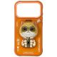 Etui Nimmy Cool&Cute 2.0 Cat na iPhone 17 Pro Max z magnetyczną zawieszką - pomarańczowe