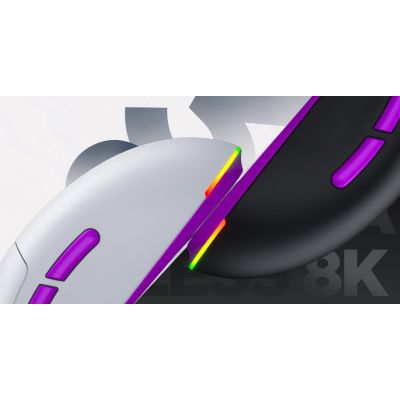 16. HATOR Quasar 3 Ultra 8K Wireless myszka Gaming Oburęczny RF Wireless + Bluetooth + USB Type-A Optyczny 30000 DPI