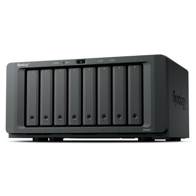 NAS Synology DS1825+, Tower, 8x 2.5"/3.5" SATA + 2x M.2 2280 NVMe SSD, AMD Ryzen V1500B, 8GB DDR4 (max.32GB), 2x 2.5GbE RJ-45, 3x USB 3.2, adapter 250W