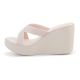 4. IPANEMA HIGH FASHION II SLIDE FEM BEIGE/GLITTER/PINK 83646-BO701
