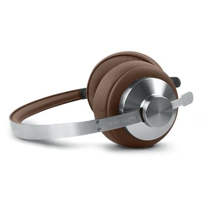 5. Muse M-298 SBR słuchawki/zestaw słuchawkowy Przewodowy i Bezprzewodowy Opaska na głowę Połączenia/muzyka Bluetooth Brązowy, Srebrny