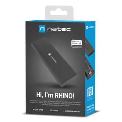 7. OBUDOWA SSD ZEWNĘTRZNA NATEC RHINO M.2 NVME LITE USB-C 3.1 GEN 2 ALUMINIUM