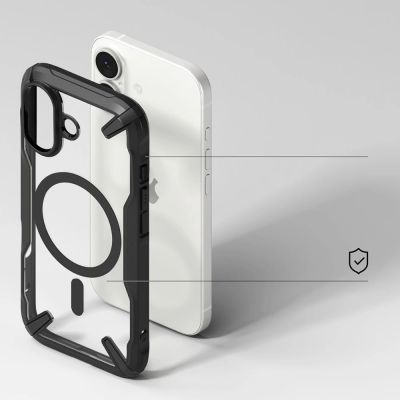 4. Etui Ringke Fusion X Magnetic MagSafe na iPhone 17 - czarne
