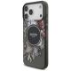 3. Etui Guess IML Flowers Pearl Strap MagSafe na iPhone 18 Pro Max / 17 Pro Max - czarne