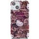 3. Etui Hello Kitty IML Tags Graffiti na iPhone 15 - różowe