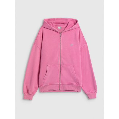 9. Bluza dresowa oversize z kapturem damska 4F 4FRSS26TSWSF3189-55S
